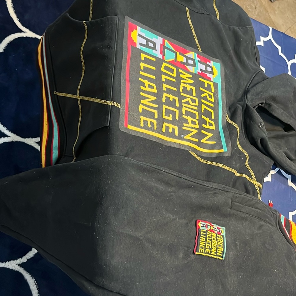 A.A.C.A Franken print sweat painters and hoodie size large Vintage from 1991